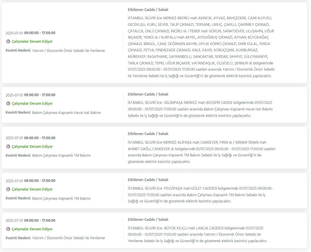 Bu geceden itibaren başlıyor: İstanbul'un 24 ilçesinde dev elektrik kesintisi 8